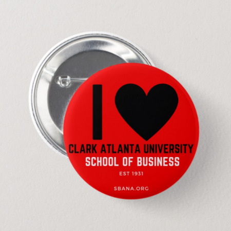 "I Heart CAU School of Business" Button Pin